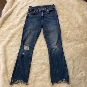 Mother THE INSIDE CROP STEP CHEW JEANS